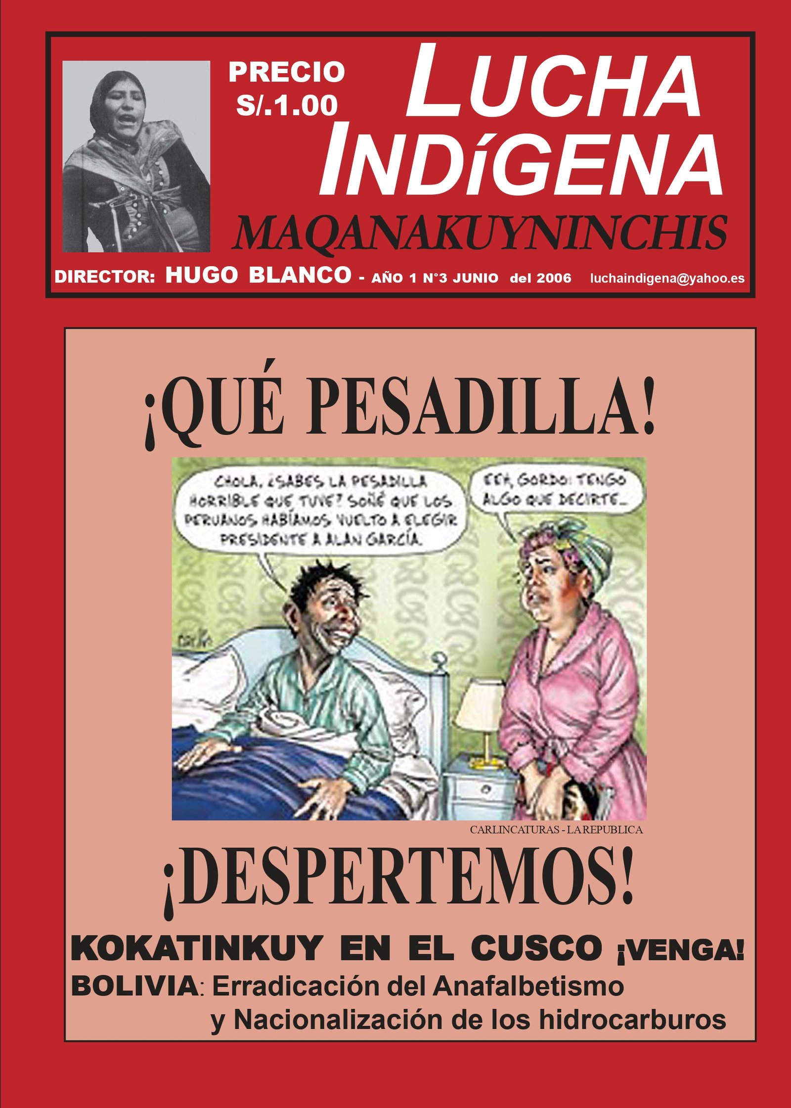 Lucha Indígena N°3, Junio 2006
