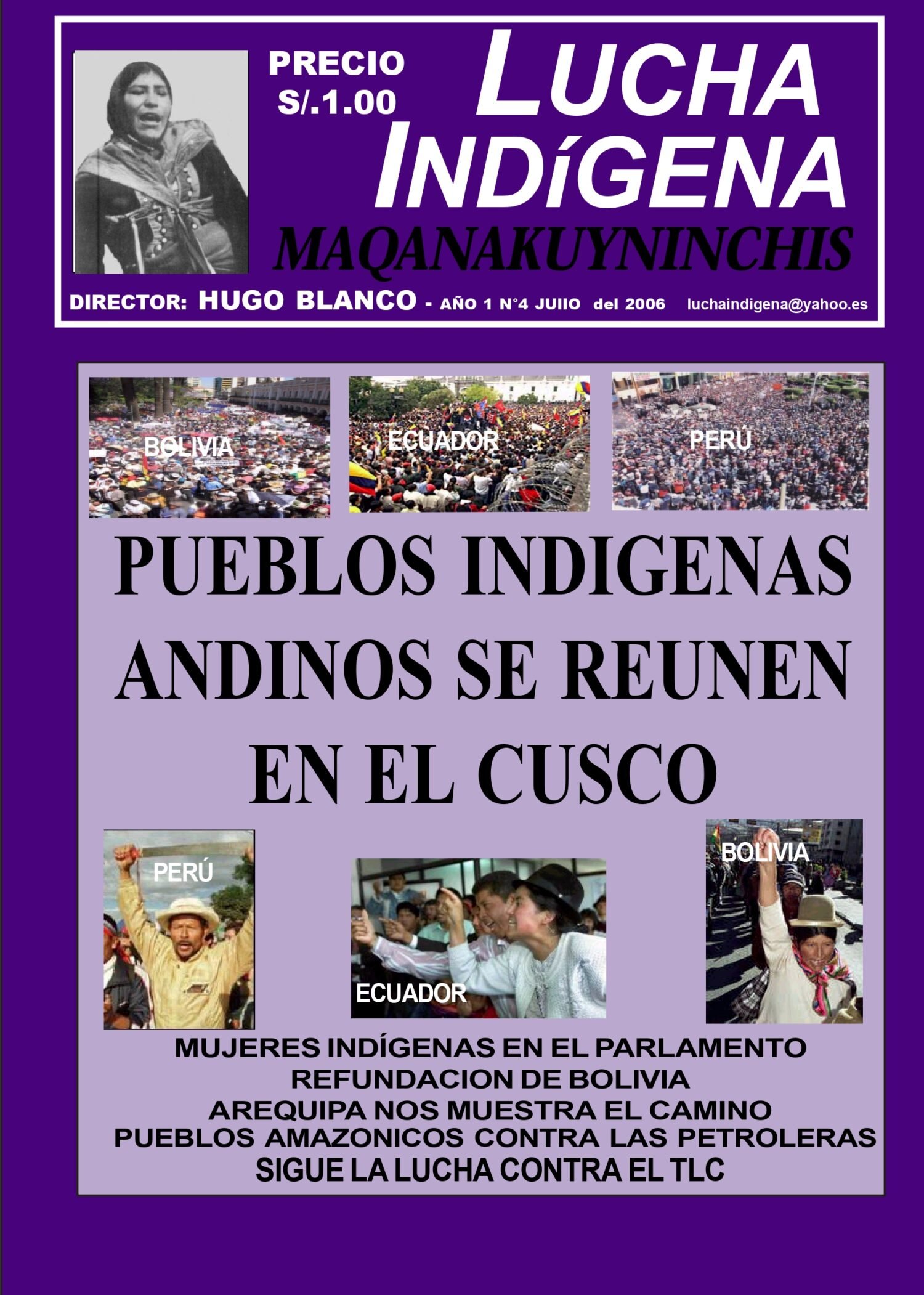 Lucha Indígena N° 4, Julio 2006