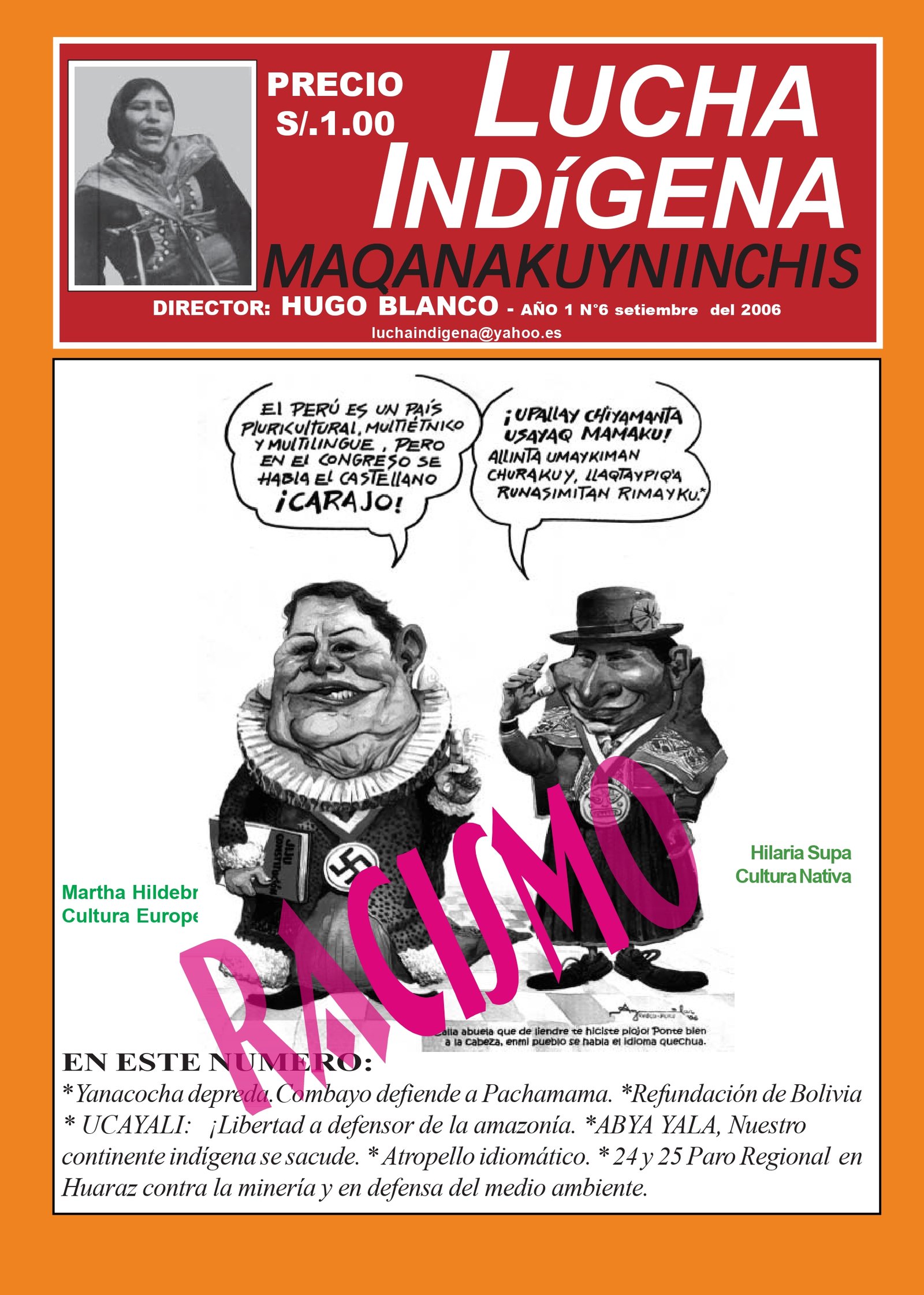 Lucha Indígena  N° 6, Setiembre 2006