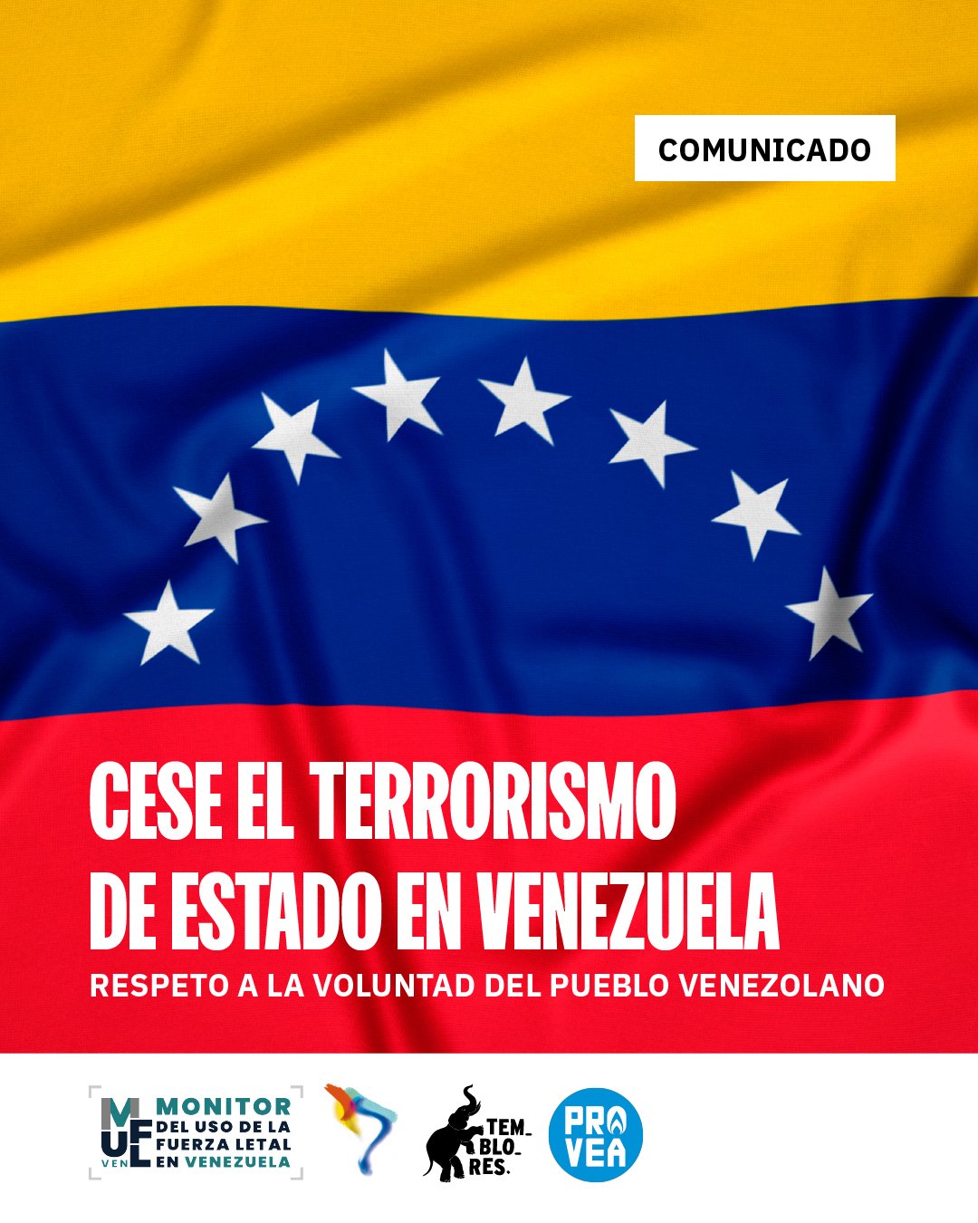Cese al terrorismo de estado en Venezuela