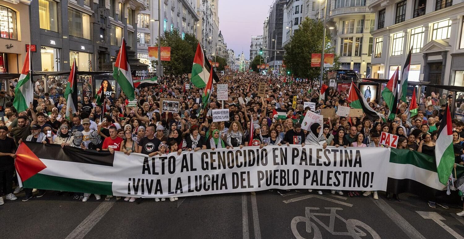 UNA MAREA HUMANA DE SOLIDARIDAD CON PALESTINA